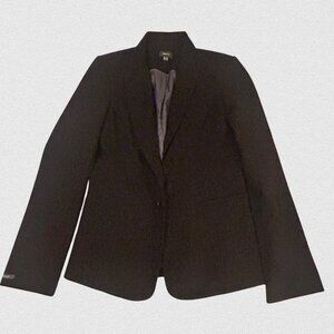 MEXX Black Wool Blend Blazer | Classic Tailored Jacket | Size 38 / UK 12